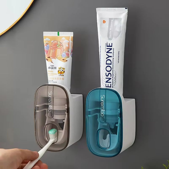 1 PCS Automatic Toothpaste Dispenser Bathroom Accessories Wall Mount Lazy Toothpaste Squeezer Toothbrush Holder Main Image