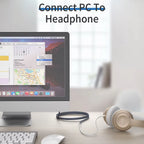 Headphone Extension Cable Jack 3.5Mm Audio Aux Cable 3.5 Mm Female Splitter Speaker Extender Cord for Earphone Adapter