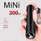 Mini Telescopic Zoom Flashlight 3 Light Mode Torch USB Rechargable Waterproof Powerful Flashlights Outdoor Portable Torch Lamp