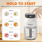 M503 Food Chopper Electric, Mini Chopper Food Processor, 400Ml Blender Bowl, One Touch Operation, BPA Free, USB Charging, Portable Food Blender for Chopping Baby Food, Meat, Fruit, Vegetable