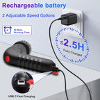 Electric Scrubber Power Spin Scrubber Cordless, Electric Spin Scrubber with 8 Brush Heads 1 Net Bag, Electric Scrubbing Brush 2 Speed, Electric Cleaning Brush for Bathroom Shower Floor Grout