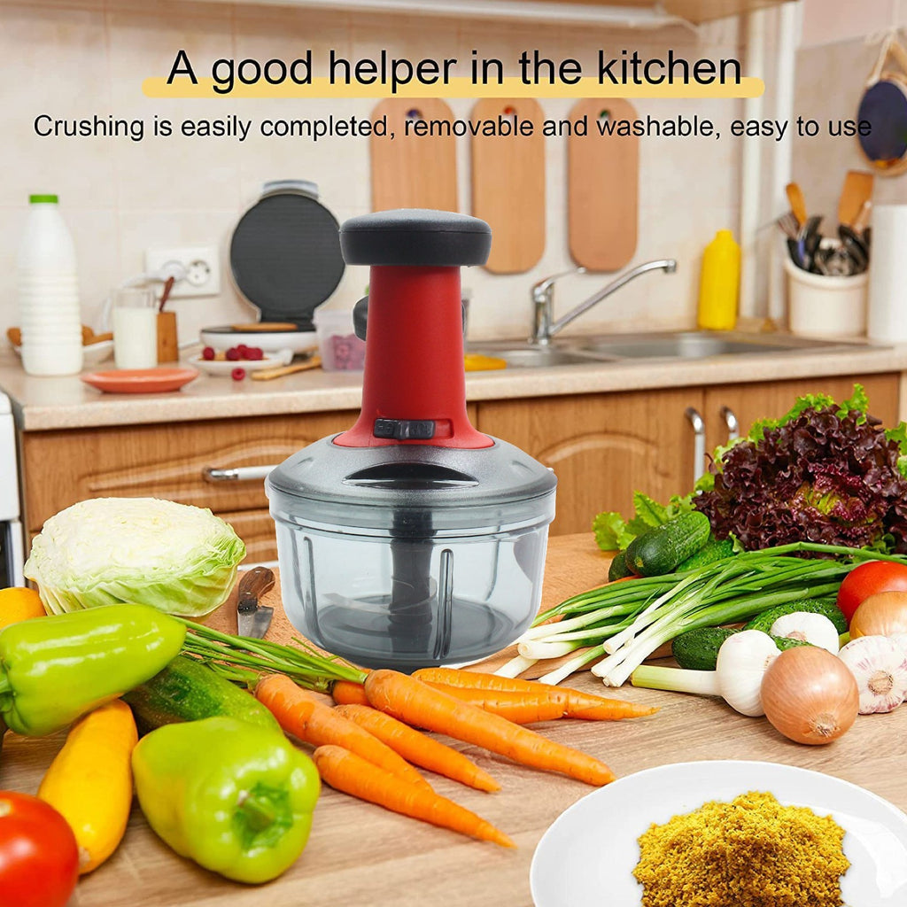 Vegetable Chopper Garlic Onion Cutter Processor Fast Cutting Chopper