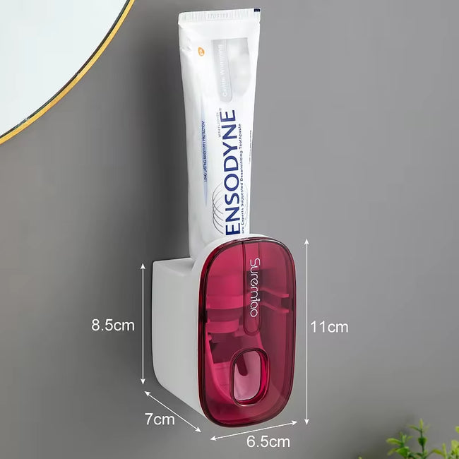 1 PCS Automatic Toothpaste Dispenser Bathroom Accessories Wall Mount Lazy Toothpaste Squeezer Toothbrush Holder Hover Image
