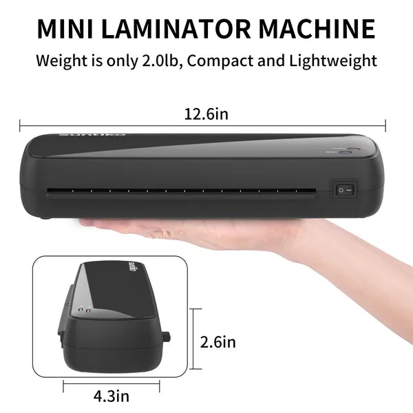 Versatile Laminator Machine,It Has Quick Warm Up, Fast Laminating Documentation And Photos, Increases Their Long Term Color Preservation. Suitable For Family, Office And School A4/A5/A6 Size Main Image