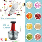 Vegetable Chopper Garlic Onion Cutter Processor Fast Cutting Chopper