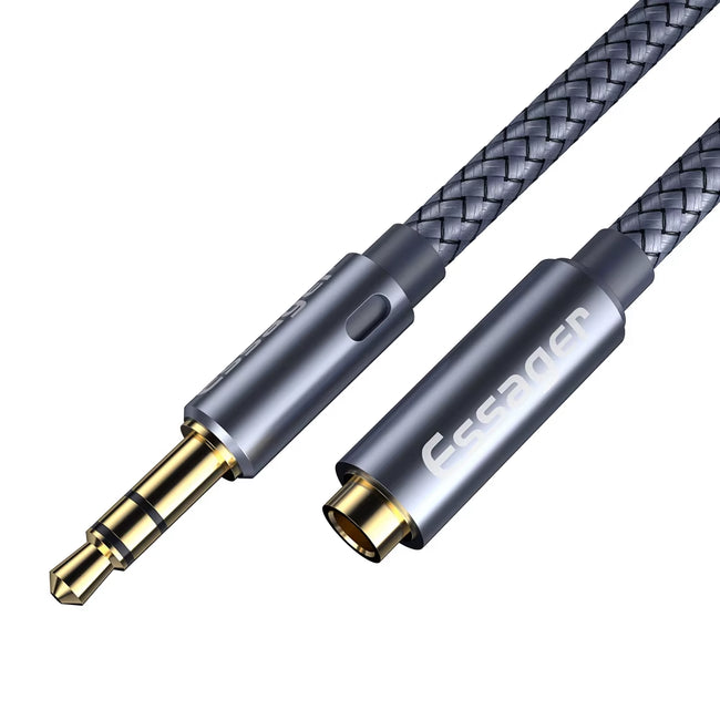 Headphone Extension Cable Jack 3.5Mm Audio Aux Cable 3.5 Mm Female Splitter Speaker Extender Cord for Earphone Adapter Hover Image