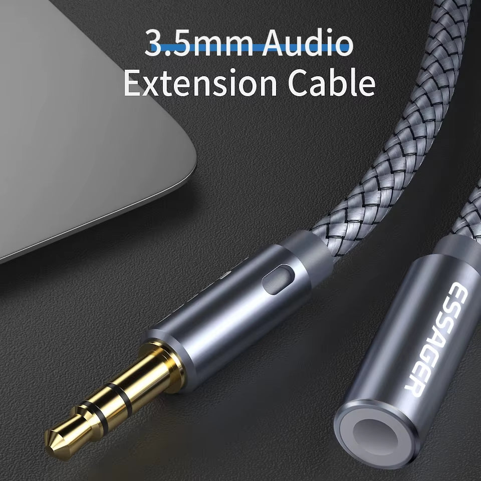 Headphone Extension Cable Jack 3.5Mm Audio Aux Cable 3.5 Mm Female Splitter Speaker Extender Cord for Earphone Adapter