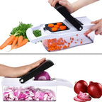 Vegetable Chopper, Vegetable Chopping, 18-In-1 Deluxe Vegetable Chopper Kitchen Gifts | Onion Chopper & Dicer | Peeler, Spiralizer, Lemon Squeezer, Egg Slicer & Seperator