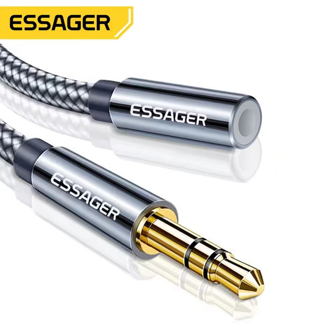 Headphone Extension Cable Jack 3.5Mm Audio Aux Cable 3.5 Mm Female Splitter Speaker Extender Cord for Earphone Adapter Main Image