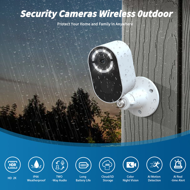 Solar Battery Security Camera Wireless Wifi CCTV Solar Powered Camera Surveill Camera Outdoor Main Image
