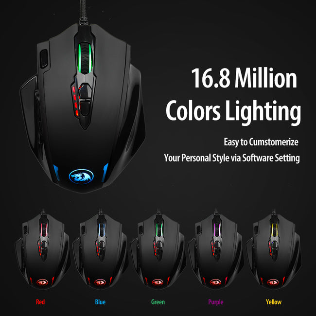 Red Dragon M908 One-Hander Macro Defines Mouse Main Image