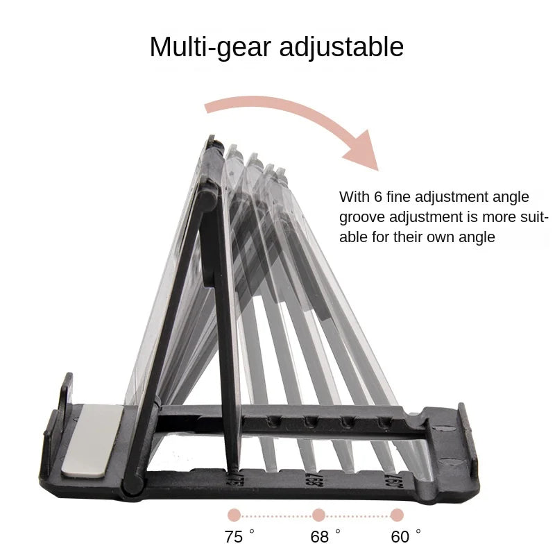 Desktop Lazy Mobile Tablet Folding Stand, Portable and Adjustable Mobile Tablet Stand