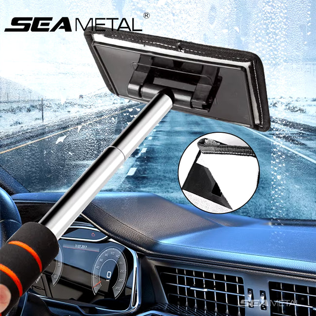 Car Front Windshield Defogging Brush Telescopic Long Handle Car Household Glass Clean Brushes Dust Remover Tool Main Image