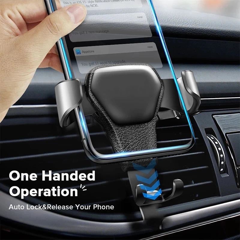 NEW Gravity Car Holder for Phone Air Vent Clip Mount Mobile Cell Stand Smartphone GPS Support for Iphone Mobile Phone