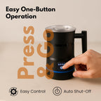 Electric Milk Frother – Professional Automatic Foam Maker for Lattes, Cappuccinos & Hot Chocolates, Stainless Steel, Whisk & Froth in Seconds, Versatile Modes – Ideal for Home & Office Use