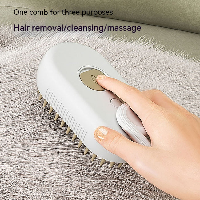 Cat Steam Brush Steamy Dog Brush 3 In 1 Electric Spray Cat Hair Brushes For Massage Pet Grooming Comb Hair Removal Combs Pet Products Main Image