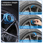 TPMS Solar Tire Pressure Sensor Car Tire Pressure Monitoring System with 4 Wheel Internal External Sensors TMPS