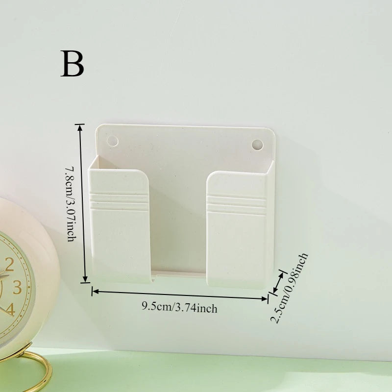 Multi-Functional Wall-Mounted Organizer for Remote Controls and Mobile Phones