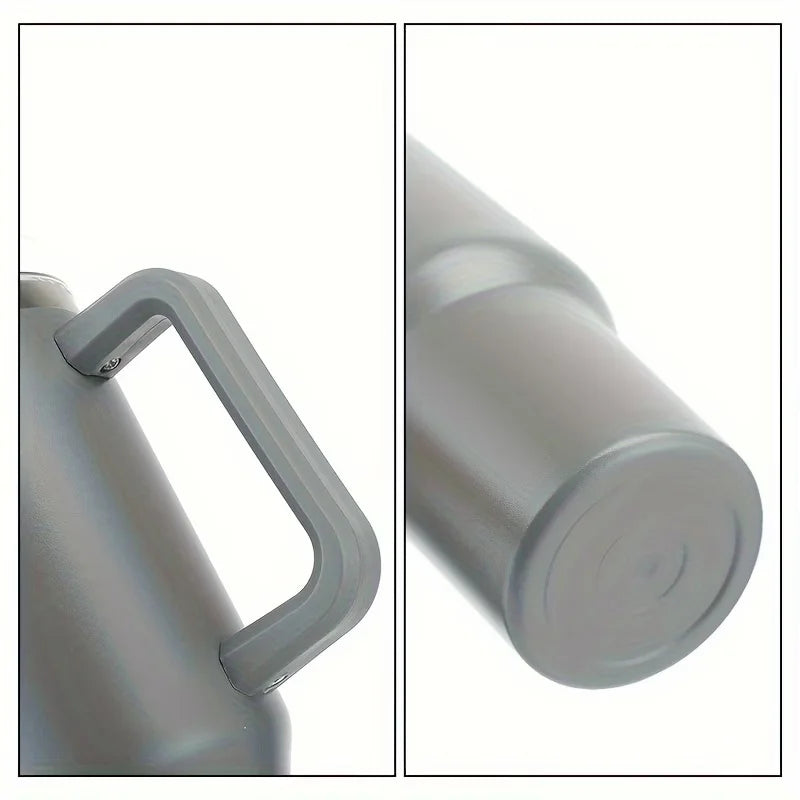 40Oz 1200ML Insulated Tumbler W/Handle & Straw, Double Wall Thermal Cup, Travel Coffee Mug, Gift