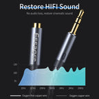 Headphone Extension Cable Jack 3.5Mm Audio Aux Cable 3.5 Mm Female Splitter Speaker Extender Cord for Earphone Adapter