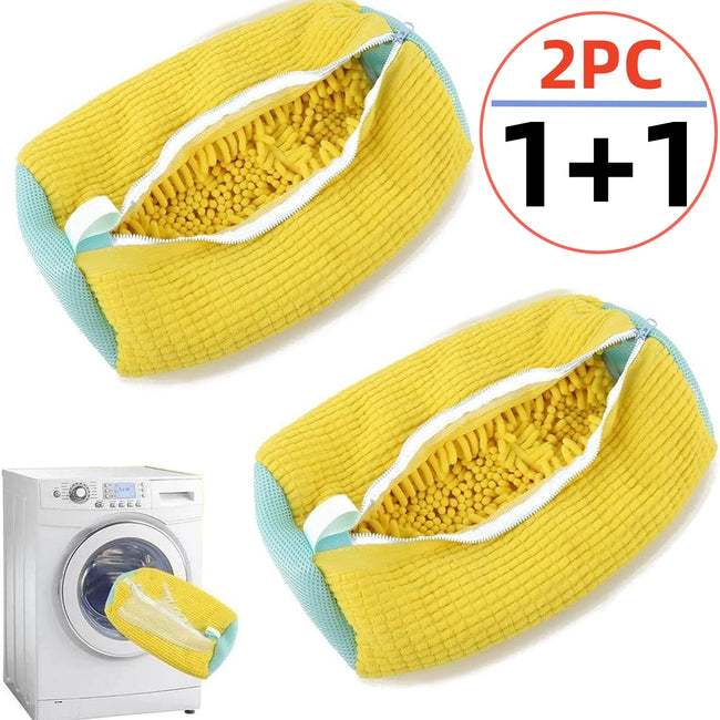 1/2PCS Washing Shoes Bag Cotton Laundry Fluffy Fibers Easily Remove Dirt Washing Bags Anti-Deformation Shoes Clothes Organizer Main Image